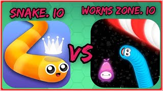 Snake io Vs Worms zone io Game Comparison [upl. by Akienat]