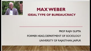 Max Weber Ideal Type of Bureaucracy [upl. by Aztinay309]