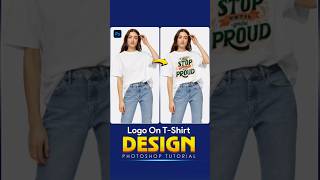 How to Add Custom Designs to TShirts PhotoshopHow To Add Design or Logo on Tshirt in Photoshop [upl. by Kcirdet]