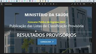 Listas Provisórias do Minsa veja como consultar o resultado do concurso Público 2022 [upl. by Rockel]