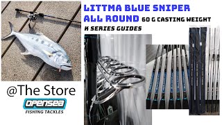 The Store Opensea Fishing Tackles Littma Blue Sniper 9ft Spinning Rod [upl. by Aicnerolf]