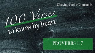 The Fear of the Lord Proverbs 17 NIV  a Bible memory verse song [upl. by Encrata]