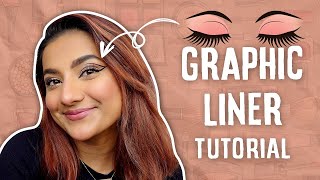 GRAPHIC LINER TUTORIAL ❤️  Gujju Unicorn [upl. by Risay]