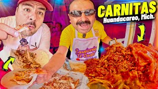 mucho MÁS SABROSAS y BARATAS que en QUIROGA las CARNITAS de HUANDACAREO MICHOACÁN [upl. by Lerrud]