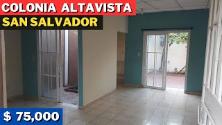 Se Vende Bonita Casa en Colonia AltaVista en San Salvador  El Salvador [upl. by Asilem]