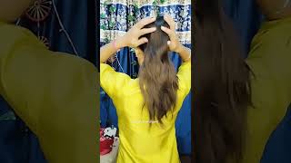 Hairstyle hairstyle hair haircare longhair makeup virelhacks youtubeshorts mekauphack [upl. by Ethyl]