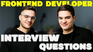 Senior Frontend Developer Interview Questions 2024 [upl. by Dib129]