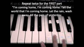 Im Coming Home  Keyboard tutorial [upl. by Eahsat]