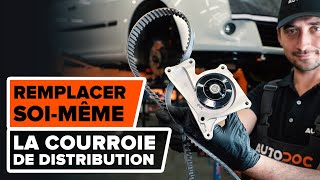 Comment remplacer kit de distribution et pompe à eau sur RENAULT CLIO 3 TUTORIEL AUTODOC [upl. by Aizatsana]