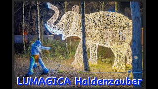 Blu besucht den Lichterpark quotLUMAGICA Haldenzauberquot auf der Millicher Halde in Hückelhoven 2023 [upl. by Schumer]