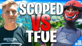 Cracked Controller Scoped Challenges Tfue To A 1v1 Buildfight  Creative 1v1 [upl. by Caterina]