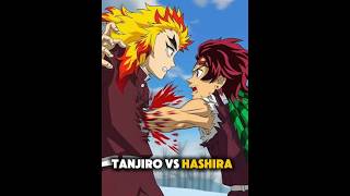 Tanjiro VS Hashira 😮  demonslayer anime shorts [upl. by Adimra]