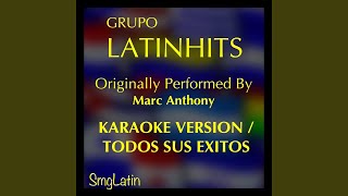 Almohada Karaoke Version Originally Performed By Marc Anthony [upl. by Kassi]