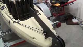 DIY fixed retractable kayak rudder Skeg Part 3 [upl. by Nasho399]