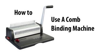 How to Comb Bind [upl. by Woodley]