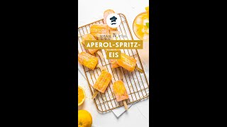 AperolSpritzEis am Stiel 🍊 🍹aperol dessert [upl. by Annorah32]