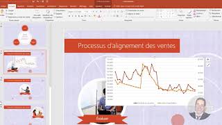 Microsoft PowerPoint pour Office 365Insérer un graphique Excel lié dans PowerPoint [upl. by Leahicm]