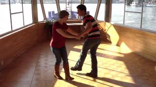 Stephen amp Chanzie Shag Cross kicks on a boat [upl. by Amorita]