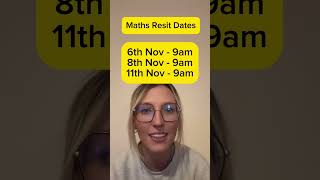 GCSE Maths Resit Dates gcse gcsemaths gcseresits [upl. by Imuy669]