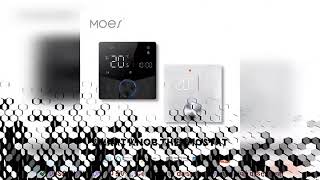 MOES Smart Knob ThermostatWiFi Gas Boiler Electric Heating Temperature ControllerLCD Dis Review [upl. by Filberto]