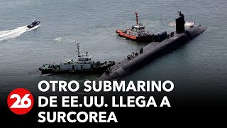 Otro submarino de propulsión nuclear estadounidense llega a Corea del Sur [upl. by Adnilreh]