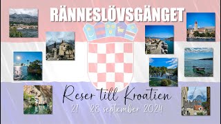 Ränneslövsgänget reser till Kroatien [upl. by Aicirtak702]