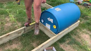 Build a Floating Dock DIY How to build with barrels [upl. by Irama]