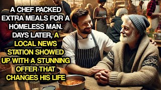 A Chef Packed Extra Meals for a Homeless Man Later a News Station Showed Up With a Stunning Offer [upl. by Tekcirc]