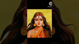 Easy Durga maa painting for beginners acrylic katyayanisart art painting [upl. by William194]