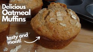 Delicious Oatmeal Muffins  Quick amp Easy Breakfast [upl. by Allisurd]