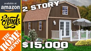 Prefab Tiny Home for 15K on Amazon amp Home Depot  TwoStory Affordable Living [upl. by Yrret45]