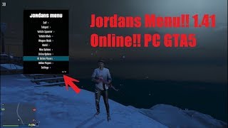 GTA5 PC Online ModMenu 141 Jordans Menu 581  Janschge [upl. by Dragon]