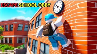 ESCAPE SCHOOL OBBY  NEW  ROBLOX GAMEPLAY [upl. by Clough]