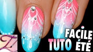 Tuto nail art dété pour débutants [upl. by Ralat]