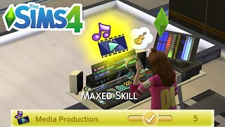 How To Level UpMax Media Production Skill Cheat  The Sims 4 [upl. by Aitetel]