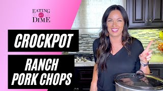 Ranch Pork Chop  in the Crock pot with 3 ingredients [upl. by Annayd]