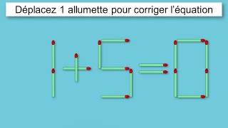 énigmes dallumettes 368 [upl. by Freddie]