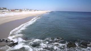 Aerial view over Lavallette beach on 2 25 15 [upl. by Boffa]