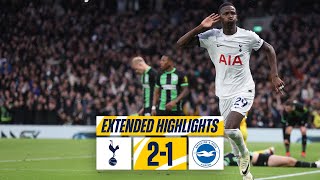 TOTTENHAM HOTSPUR 21 BRIGHTON  EXTENDED PREMIER LEAGUE HIGHLIGHTS [upl. by Leitman]