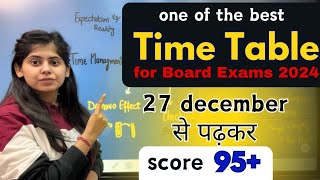 Best Time Table  Last 1 Month Strategy for Class 1012  prepare for board exams 2024 [upl. by Gusty]