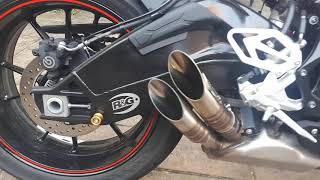 BMW S1000RR Pro Race Exhaust [upl. by Anihsit367]