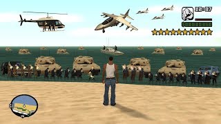 What Happens If You Get 10 Stars in GTA San Andreas Secret Cheat Code [upl. by Shelby]