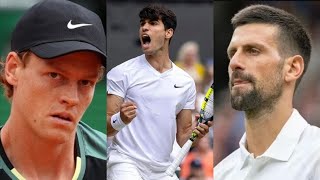 Jannik Sinner and Carlos Alcaraz face off in rankings battle as Novak Djokovic opts out [upl. by Joeann]