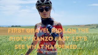 First Gravel Ride On The Ridley Kanzo Fast Lets See What Happened [upl. by Ahcire]