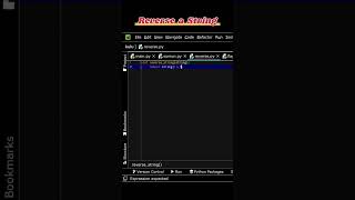 REVERSE A STRING IN PYTHON  CORE youtubeshorts viralvideo study Floatpython [upl. by Jeffie234]