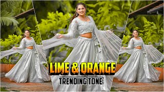 lime green and orange tone Lightroom photo editingpreset download free [upl. by Benedikta299]