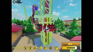 Drop Tower In Tree Top Theme Park [upl. by Ruhtracam]