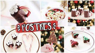 DIY POSTRES NAVIDEÑOS Fáciles y Rápidos SIN HORNO 2018 [upl. by Midian670]