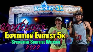 RunDisney Springtime Surprise Weekend 5k  Expedition Everest  2022 [upl. by Einnhoj]