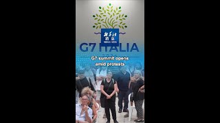 Xinhua News  G7 summit opens amid protests [upl. by Mccullough722]